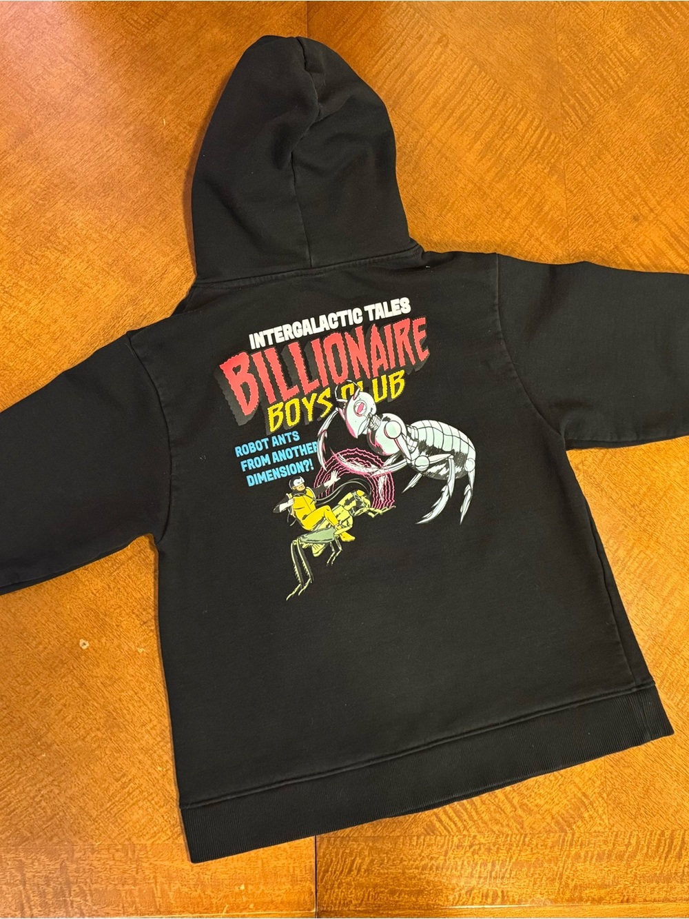 Billionaire Boys Club Black Hoodie with Retro Intergalactic Graphic